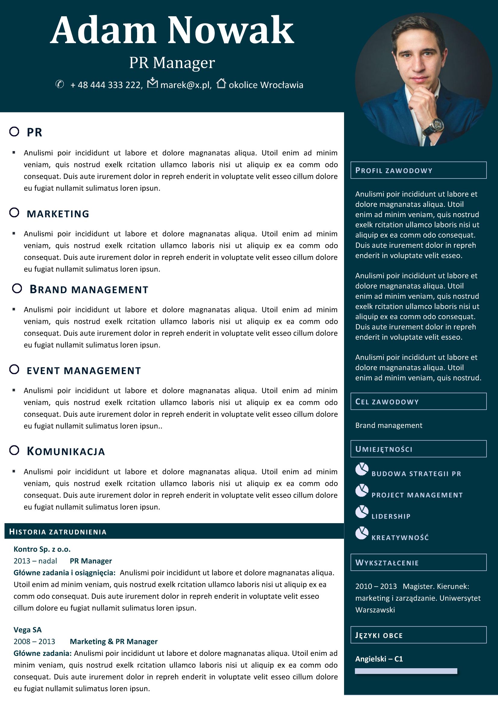 Profesjonalne CV, pisanie profesjonalnego CV na zamówienie